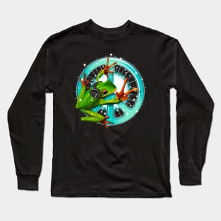 The Peaceful Peace Frog Long Sleeve T-Shirt